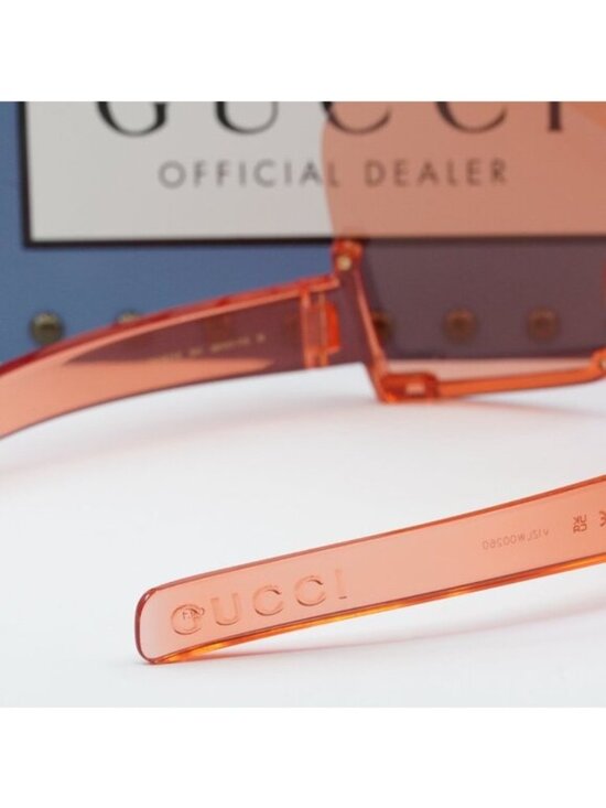 Gucci GG1631S 001 Shield Sunglasses - Red main image 6